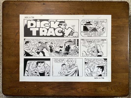 Dick Tracy Sunday 11/11/79 Original Art Illustration | Fletcher Studio