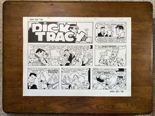 Dick Tracy Sunday 11/25/79 Original Art Illustration | Fletcher Studio