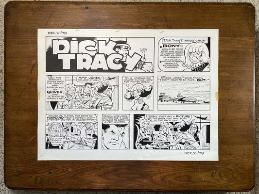 Dick Tracy Sunday 12/2/79 Original Art Illustration | Fletcher Studio