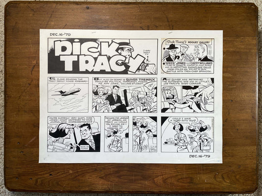 Dick Tracy Sunday 12/16/79 Original Art Illustration | Fletcher Studio