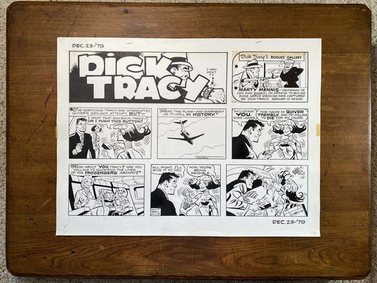 Dick Tracy Sunday 12/23/79 Original Art Illustration | Fletcher Studio