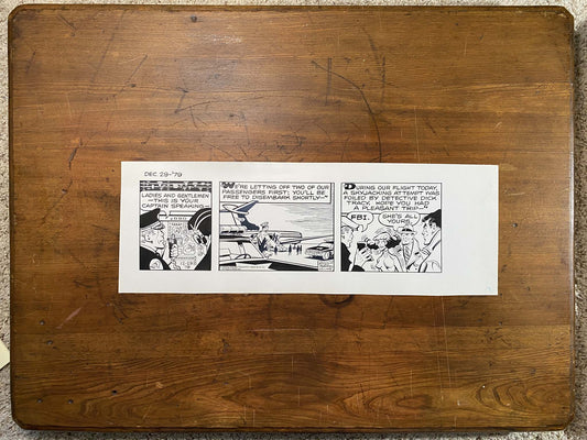 Dick Tracy Daily 12/29/79 Original Art Illustration | Fletcher Studio