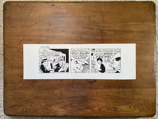 Dick Tracy Daily 1/9/80 Original Art Illustration | Fletcher Studio