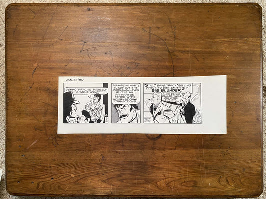 Dick Tracy Daily 1/31/80 Original Art Illustration | Fletcher Studio