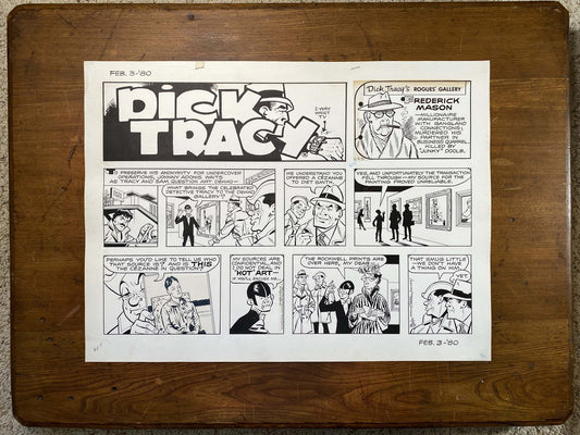 Dick Tracy Sunday 2/3/80 Original Art Illustration | Fletcher Studio