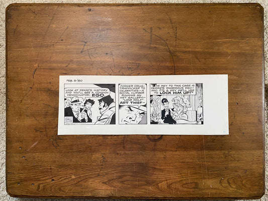 Dick Tracy Daily 2/9/80 Original Art Illustration | Fletcher Studio