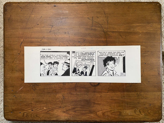Dick Tracy Daily 2/11/80 Original Art Illustration | Fletcher Studio