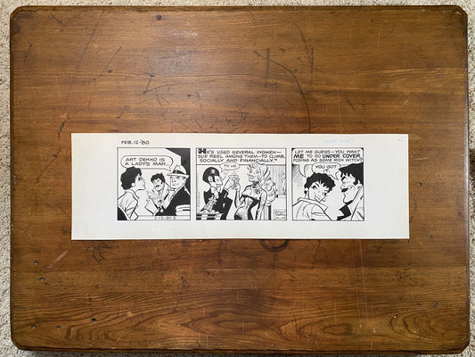 Dick Tracy Daily 2/12/80 Original Art Illustration | Fletcher Studio