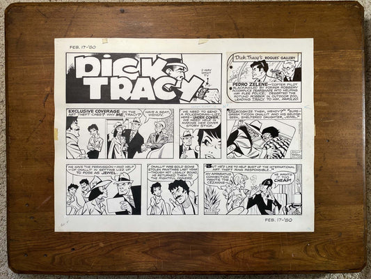 Dick Tracy Sunday 2/17/80 Original Art Illustration | Fletcher Studio