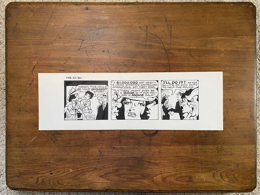 Dick Tracy Daily 2/20/80 Original Art Illustration | Fletcher Studio