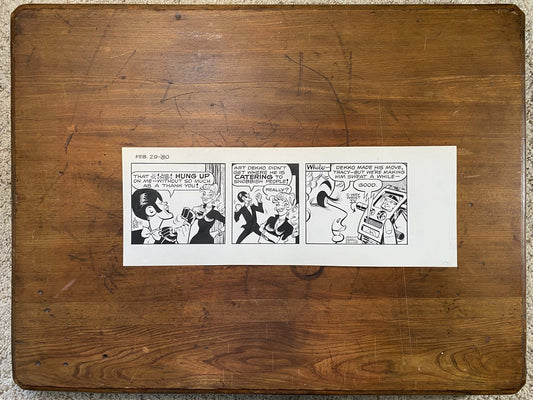 Dick Tracy Daily 2/29/80 Original Art Illustration | Fletcher Studio