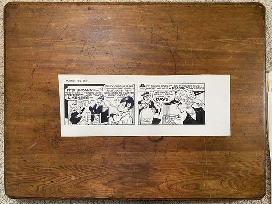 Dick Tracy Daily 3/22/80 Original Art Illustration | Fletcher Studio