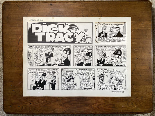 Dick Tracy Sunday 3/23/80 Original Art Illustration | Fletcher Studio