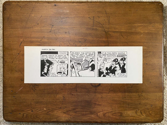 Dick Tracy Daily 3/26/80 Original Art Illustration | Fletcher Studio
