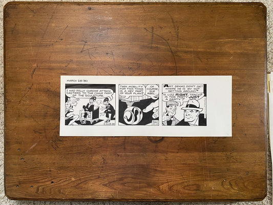 Dick Tracy Daily 3/28/80 Original Art Illustration | Fletcher Studio