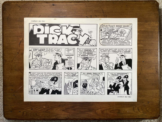 Dick Tracy Sunday 3/30/80 Original Art Illustration | Fletcher Studio