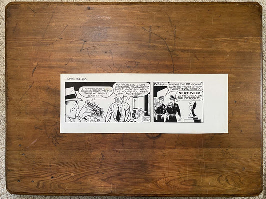 Dick Tracy Daily 4/24/80 Original Art Illustration | Fletcher Studio