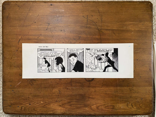 Dick Tracy Daily 11/25/80 Original Art Illustration | Fletcher Studio