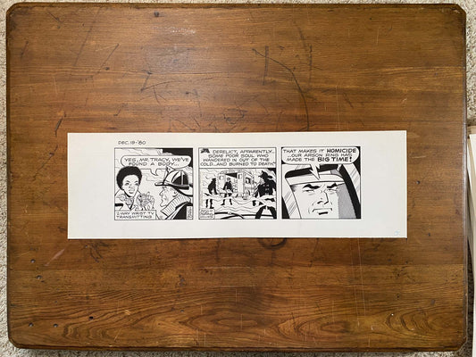 Dick Tracy Daily 12/19/80 Original Art Illustration | Fletcher Studio