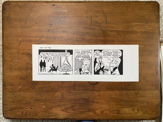 Dick Tracy Daily 12/24/80 Original Art Illustration | Fletcher Studio