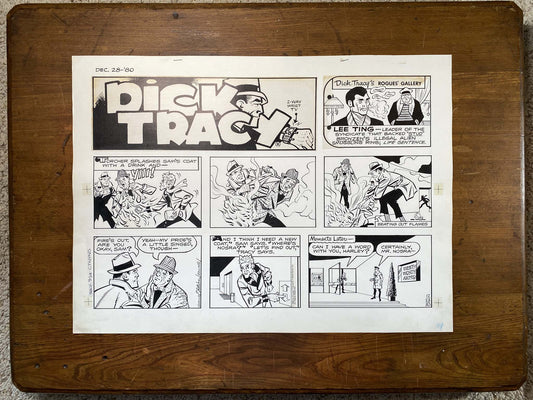 Dick Tracy Sunday 12/28/80 Original Art Illustration | Fletcher Studio