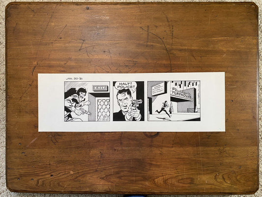 Dick Tracy Daily 1/30/81 Original Art Illustration | Fletcher Studio