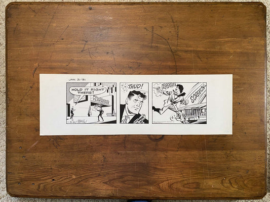 Dick Tracy Daily 1/31/81 Original Art Illustration | Fletcher Studio