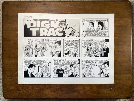 Dick Tracy Sunday 2/8/81 Original Art Illustration | Fletcher Studio