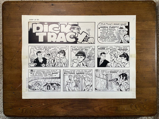 Dick Tracy Sunday 5/3/81 Original Art Illustration | Fletcher Studio