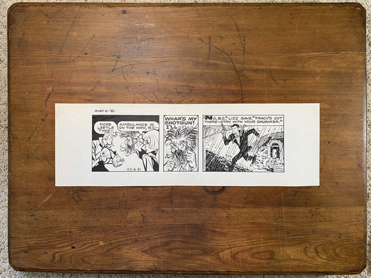 Dick Tracy Daily 5/6/81 Original Art Illustration | Fletcher Studio