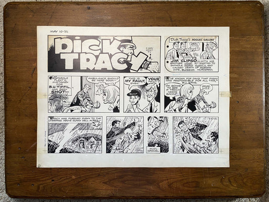 Dick Tracy Sunday 5/10/81 Original Art Illustration | Fletcher Studio