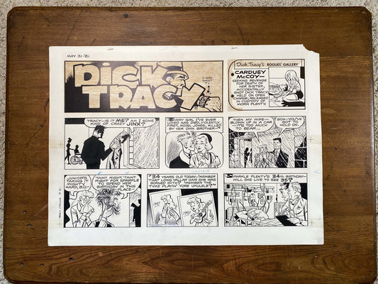 Dick Tracy Sunday 5/31/81 Original Art Illustration | Fletcher Studio