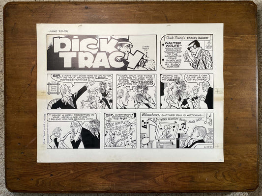 Dick Tracy Sunday 6/28/81 Original Art Illustration | Fletcher Studio