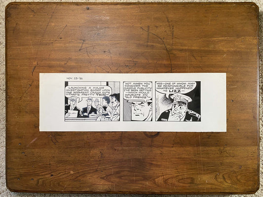 Dick Tracy Daily 11/23/81 Original Art Illustration | Fletcher Studio