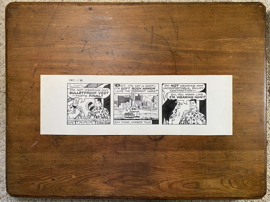 Dick Tracy Daily 12/1/81 Original Art Illustration | Fletcher Studio