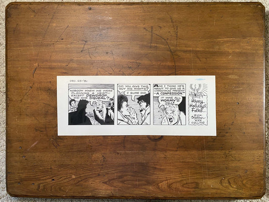 Dick Tracy Daily 12/25/81 Original Art Illustration | Fletcher Studio