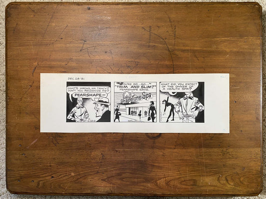 Dick Tracy Daily 12/28/81 Original Art Illustration | Fletcher Studio