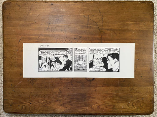Dick Tracy Daily 1/11/82 Original Art Illustration | Fletcher Studio