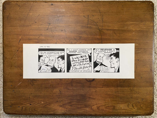 Dick Tracy Daily 1/12/82 Original Art Illustration | Fletcher Studio