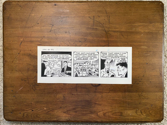 Dick Tracy Daily 1/18/82 Original Art Illustration | Fletcher Studio