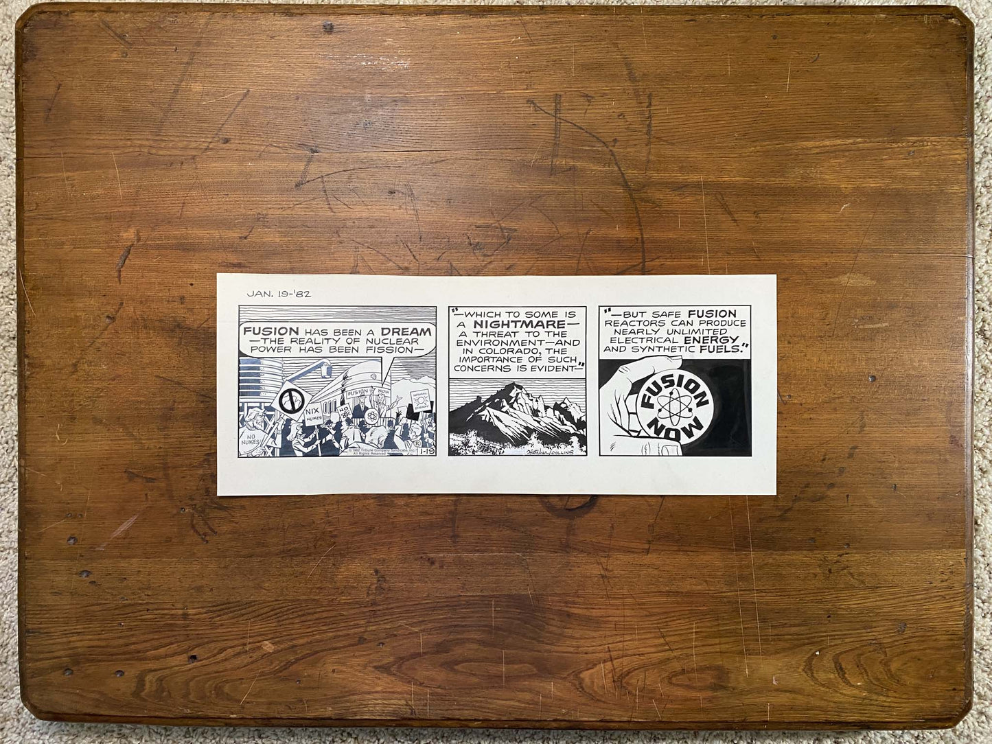 Dick Tracy Daily 1/19/82 Original Art Illustration | Fletcher Studio