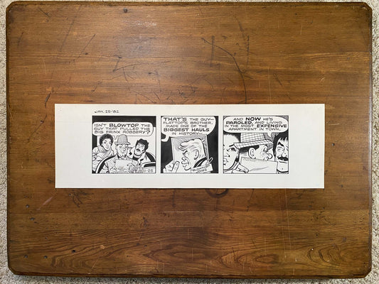 Dick Tracy Daily 1/25/82 Original Art Illustration | Fletcher Studio