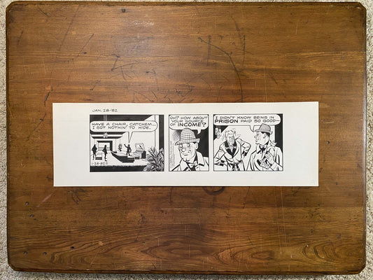 Dick Tracy Daily 1/28/82 Original Art Illustration | Fletcher Studio