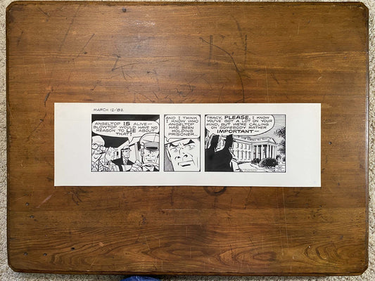 Dick Tracy Daily 3/12/82 Original Art Illustration | Fletcher Studio