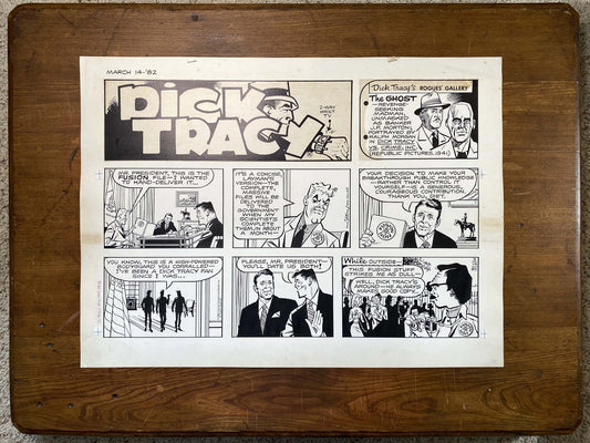 Dick Tracy Sunday 3/14/82 Original Art Illustration | Fletcher Studio