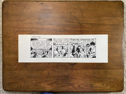 Dick Tracy Daily 3/17/82 Original Art Illustration | Fletcher Studio