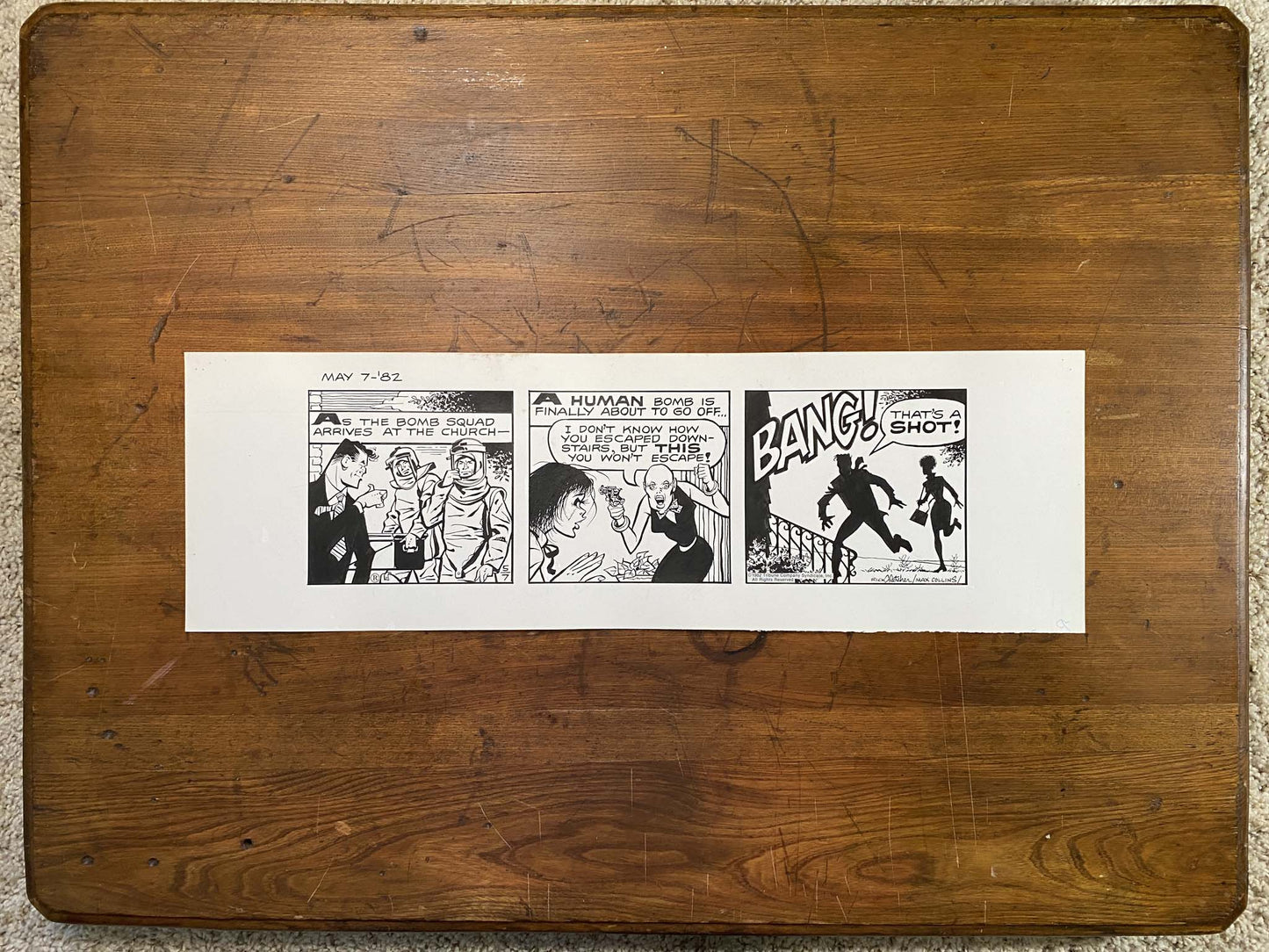 Dick Tracy Daily 5/7/82 Original Art Illustration | Fletcher Studio