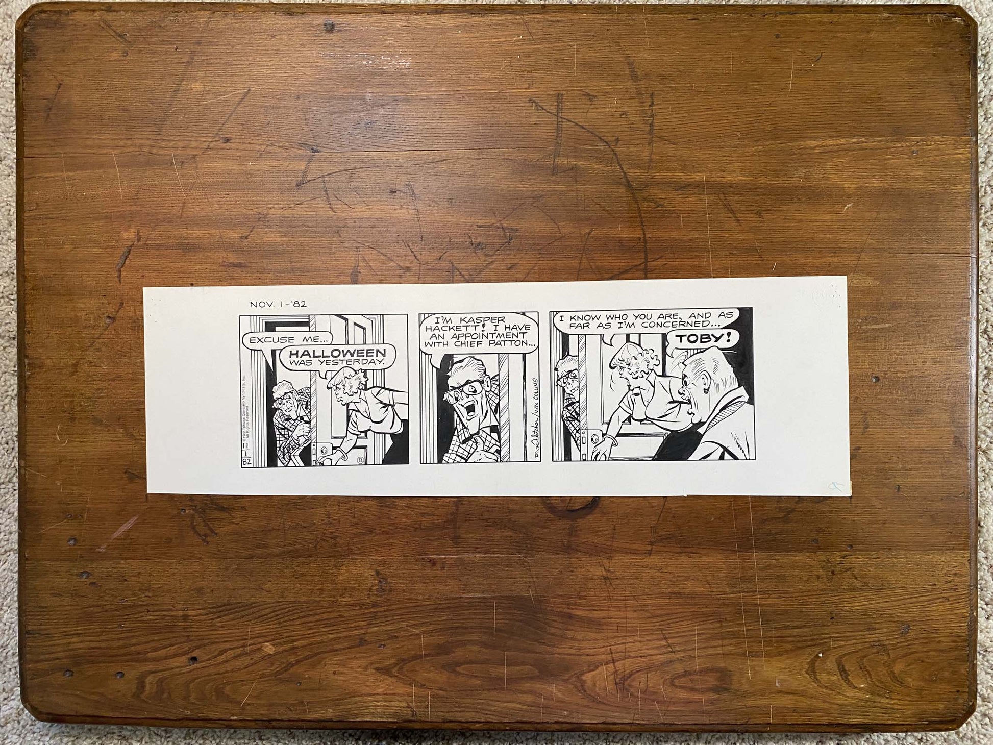 Dick Tracy Daily 11/1/82 Original Art Illustration | Fletcher Studio