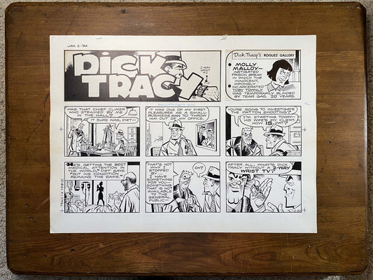 Dick Tracy Sunday 1/2/83 Original Art Illustration | Fletcher Studio