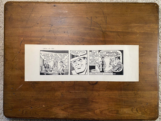 Dick Tracy Daily 1/4/83 Original Art Illustration | Fletcher Studio